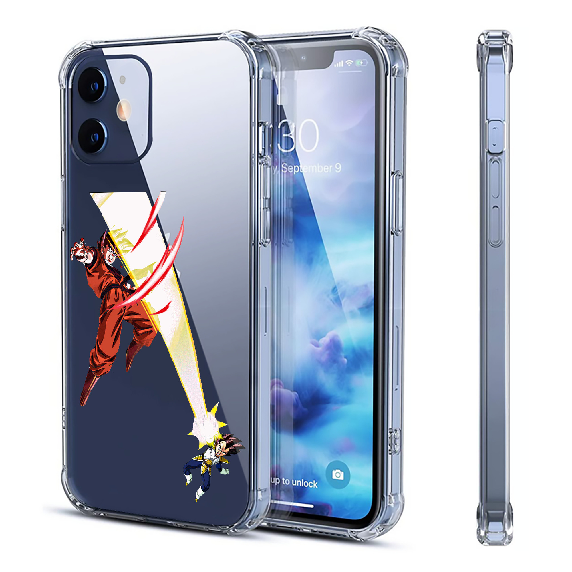 （画像用） ドラゴンボール ベジータ四世（Bejīta Yonsei）DRAGON BALL Vegeta IV 【iPhone 12シリーズ対応】透明スマホケース（クリアソフトケース）